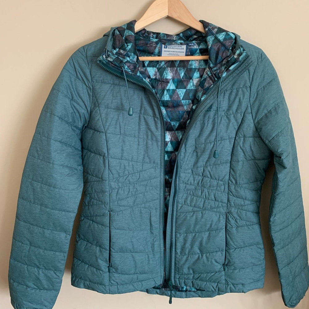 Mountain Wearhouse winter jacket, warm jacket, green, Sz S (6)